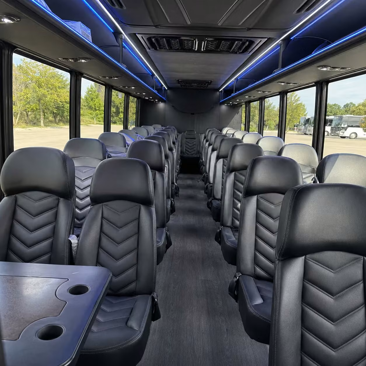 25 passenger minibus interior